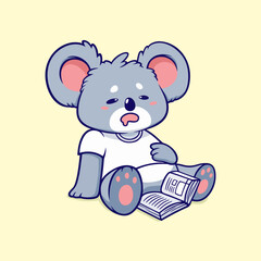 The Mascot Koala Teddy Bear Was Sleepy