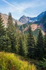 Cubrina mountain peak from Koprova dolina valley in High Tatras mountains in Slovakia © honza28683