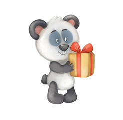 teddy bear with gift box