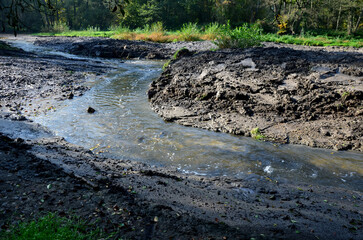 stream cleaning. to clean the pond from alluvium of mud floated from the surrounding fields. floods...