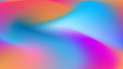 Glittering gradient background with hologram effect and magic lights. Holographic abstract fantasy backdrop with fairy sparkles, gold stars and festive blur