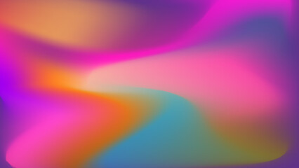 Glittering gradient background with hologram effect and magic lights. Holographic abstract fantasy backdrop with fairy sparkles, gold stars and festive blur