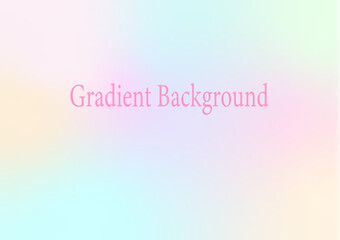 The gradient background created by vectors has cool pastel colors.