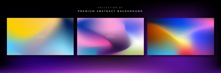 Colorful holographic gradient background design