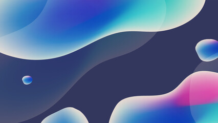 Abstract colorful fluid blur background with 3D render. Water surface. Blue abstract background. Vector illustration for design. Abstract 3D Background. Abstract pastel blurred grainy gradient texture