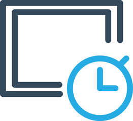 Deadline Vector icon which is suitable for commercial work and easily modify or edit it
