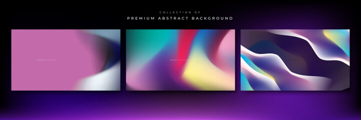 Abstract blurred gradient background with grainy texture vector.