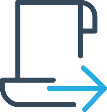 Page forward Vector icon which is suitable for commercial work and easily modify or edit it

