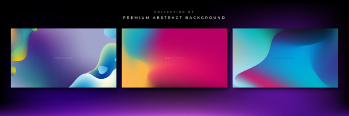 Abstract blurred gradient background with grainy texture vector.