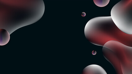 abstract 3d red and black background with fluid liquid gradient texture