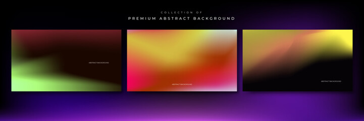 blue pink red black yellow green orange blur abstract background