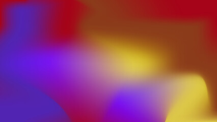 Pink green orange yellow and dark blue cyberpunk abstract background with liquid fluid gradient blur