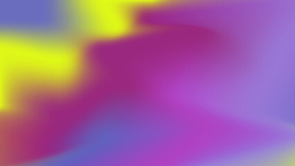 Pink green orange yellow and dark blue cyberpunk abstract background with liquid fluid gradient blur