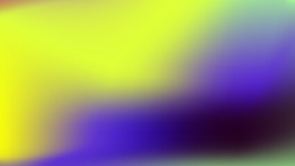 Pink green orange yellow and dark blue cyberpunk abstract background with liquid fluid gradient blur