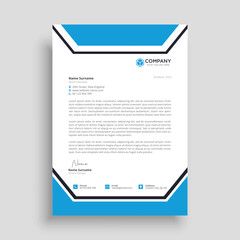Professional corporate letterhead design template