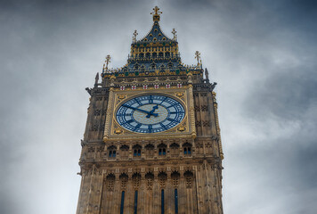 The Big Ben, iconic landmark in London, England, UK