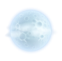A cartoon moon illustration design