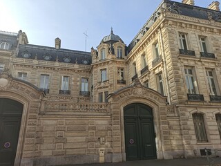 Lille, October 2022: Magnificent facades of the buildings of Lille, the capital of Flanders	
