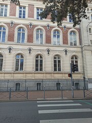 Lille, October 2022: Magnificent facades of the buildings of Lille, the capital of Flanders	