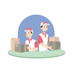 Illustration graphic of Sort Goods. Perfect for banner, social media, etc.	