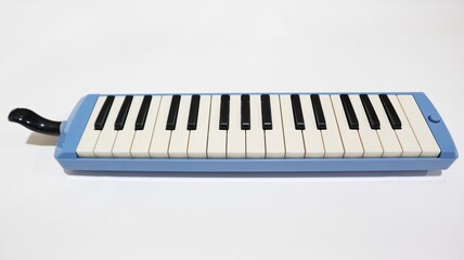 piano keys isolated on white