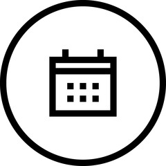 Calendar  line web icon