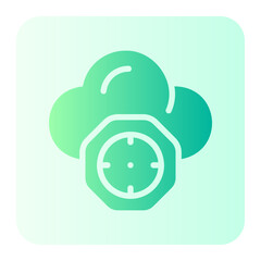 cloud computing gradient icon