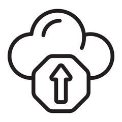 upload line icon