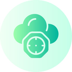 cloud computing gradient icon