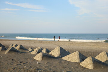 千葉、外房の海岸。