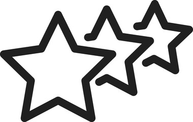 Star line icon. Star Rating, review