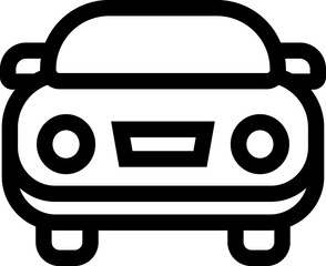 Car line vector icon
