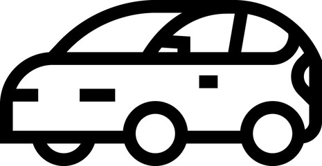 Car line vector icon