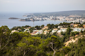 Blick über Costa d'en Blanes auf Mallorca