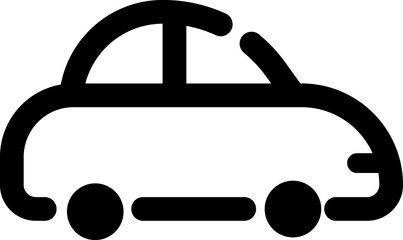 Car line vector icon