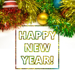Happy New Year text design background