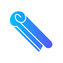 rock paper gradient icon