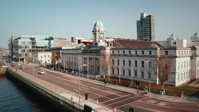 Cork City Council Aerial View Rotation Zoomed In Right Side