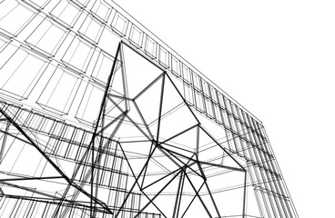 Modern architecture abstract background