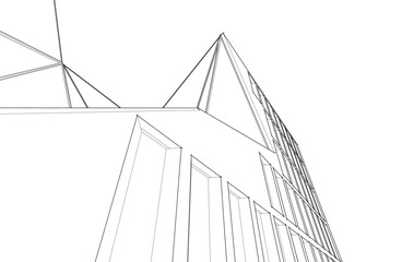 Modern architecture abstract background