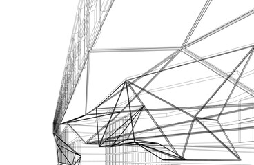 Modern architecture abstract background