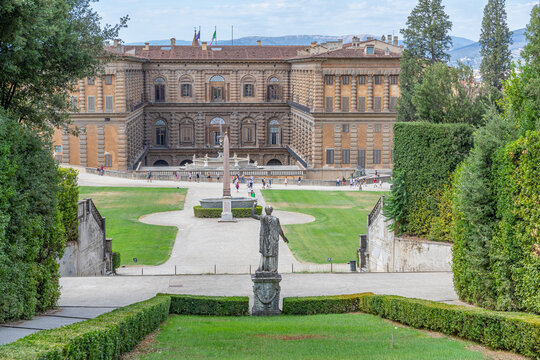 Anfiteatro et Palazzo Pitti, Giardino di Boboli, &agrave; Florence, Italie
