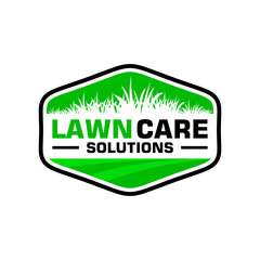 lawn care logo design creative idea vector design inspiration	
