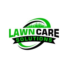 lawn care logo design creative idea vector design inspiration	
