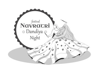 Navratri Dandiya Garba Night, Festival, Durga Puja