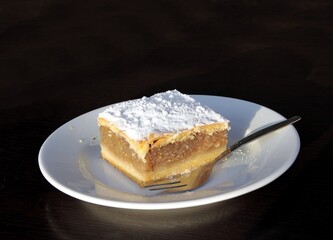 various tasty cakes as desserts close up