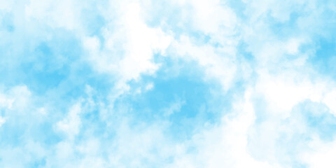 Blue sky with white clouds background. Romantic sky. Abstract nature background of romantic summer blue sky with fluffy clouds. Beautiful puffy clouds in bright blue sky in day sunlight.><