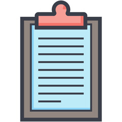 Clipboard List Vector Icon