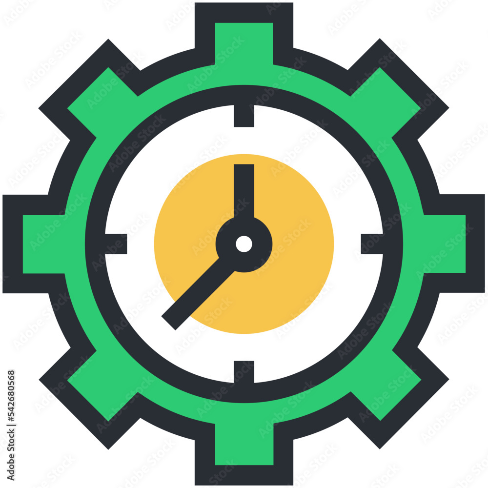 Wall mural Time Management Vector Icon