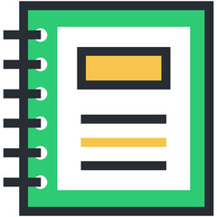Notebook Vector Icon